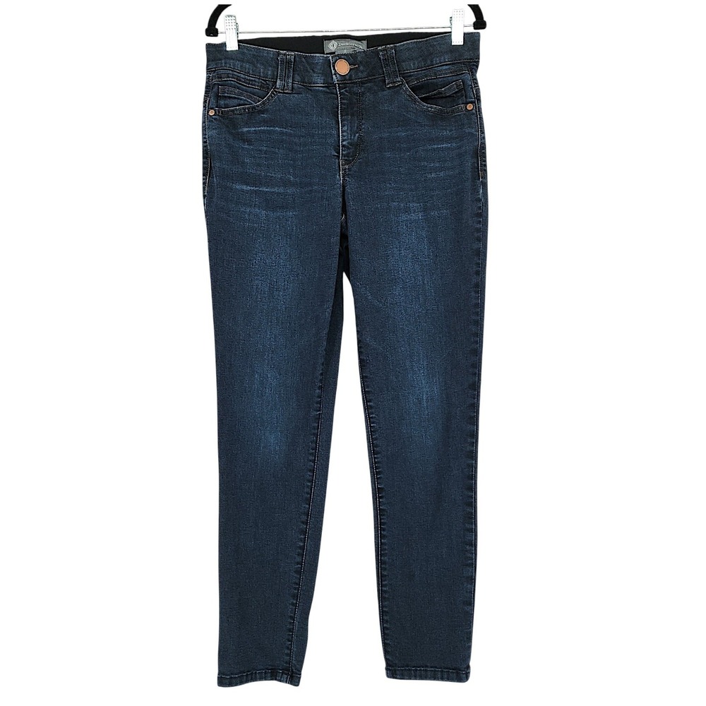 Democracy Ab Technology Jeans 8 Women Dark Blue Skinny Stretch Slimming Shaping
